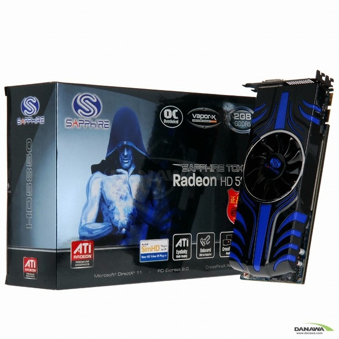 SAPPHIRE 라데온 HD 5850 Toxic O.C D5 2GB Vapor-X_이미지