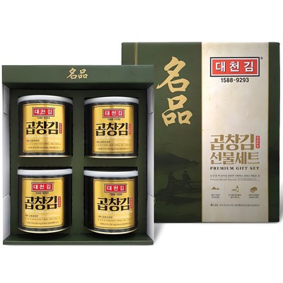 대천김 곱창 캔김 4p 1세트
