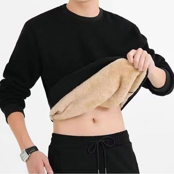 남성 겨울 털안감 베이직 무지 아이템 라운드 티셔츠_20457667_667501
