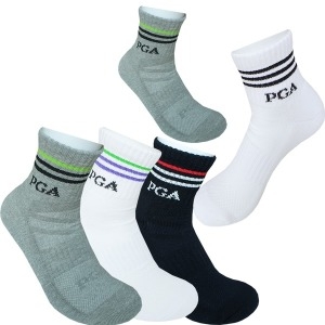 남성용 PGA골프 중목양말 골프양말 스포츠양말 PGAM-18