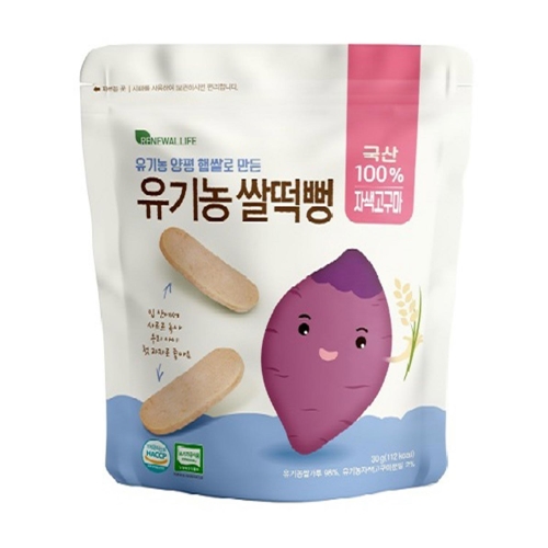 리뉴얼라이프 유기농 쌀떡뻥 자색고구마 30G_이미지