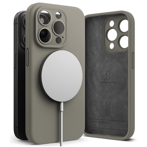 리어스 링케 아이폰15 프로 맥스 실리콘 마그네틱 케이스