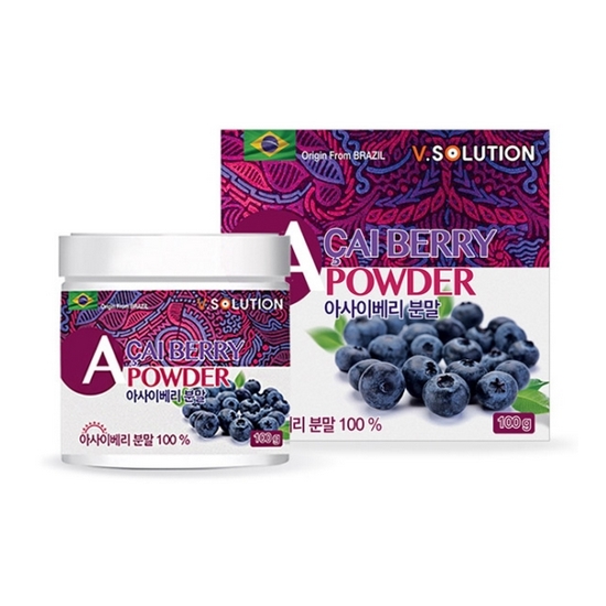 브이솔루션 아사이베리 분말 100g (3개)