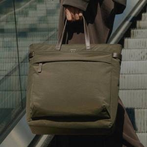 LF 헤지스 [HATCH-BAG] 카키 나일론 토트백_HJBA6E331K2