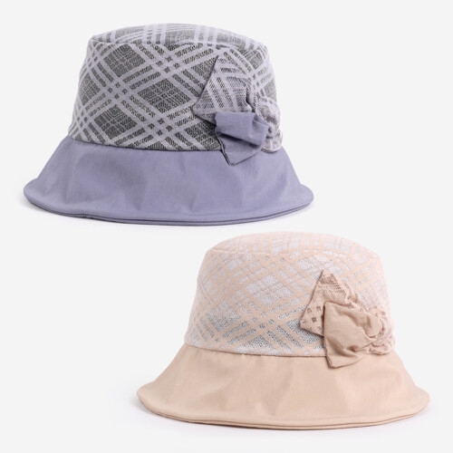 닥스 모자 체크머쉬 투톤 벙거지 DK26WBI002_이미지