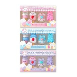 일정문구 아이스크림 토끼 지우개 세트 (3개)_이미지