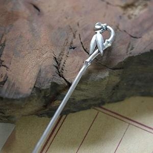 셀러허브 패션 JHP84OQR_51 연꽃 순은 은색 한복 전통 악세사리 은비녀