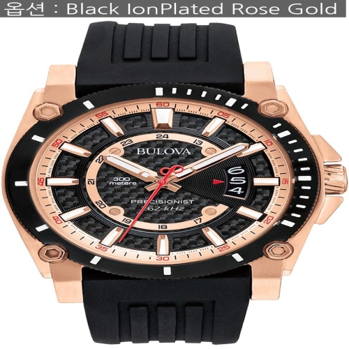 �ηι� 98B152 Mens Icon 3-Hand Calendar with Black Polyurethane Strap Preci..