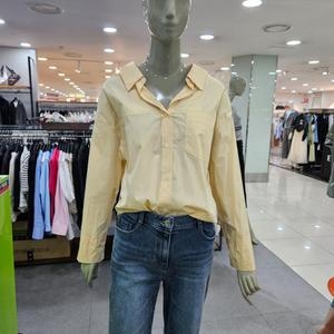 SISLEY 애플아울렛/세이나 오픈 카라 루즈핏 셔츠 SAWS36431_이미지