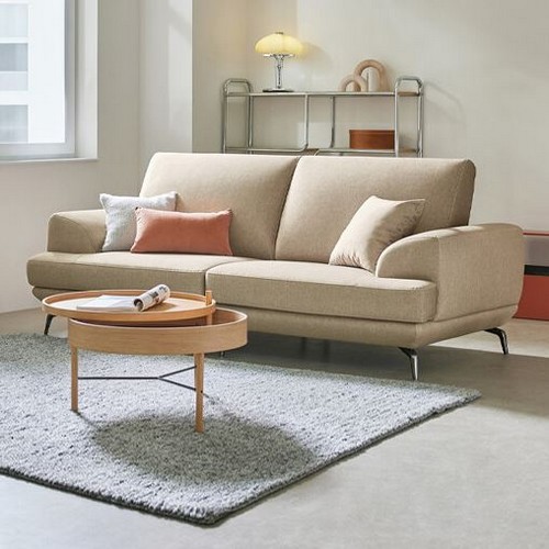 자코모 로엘라 젠위브 패브릭 소파 3인용 (스툴별도)_이미지