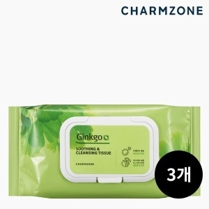 참존 징코 수딩 앤 클렌징 티슈 70매 (3팩)_이미지