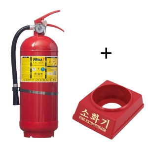 수입산 3.3KG 분말소화기 + 받침대 한국소방소화기