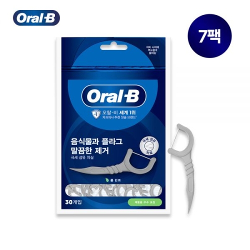 오랄비 C자형 치실 30개입 (10개)_이미지