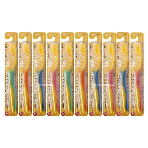 덴탈케어 클린큐 금이온 칫솔 (10개)