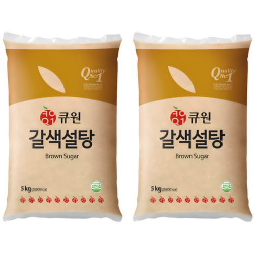 큐원 갈색설탕 5kg (2개)_이미지