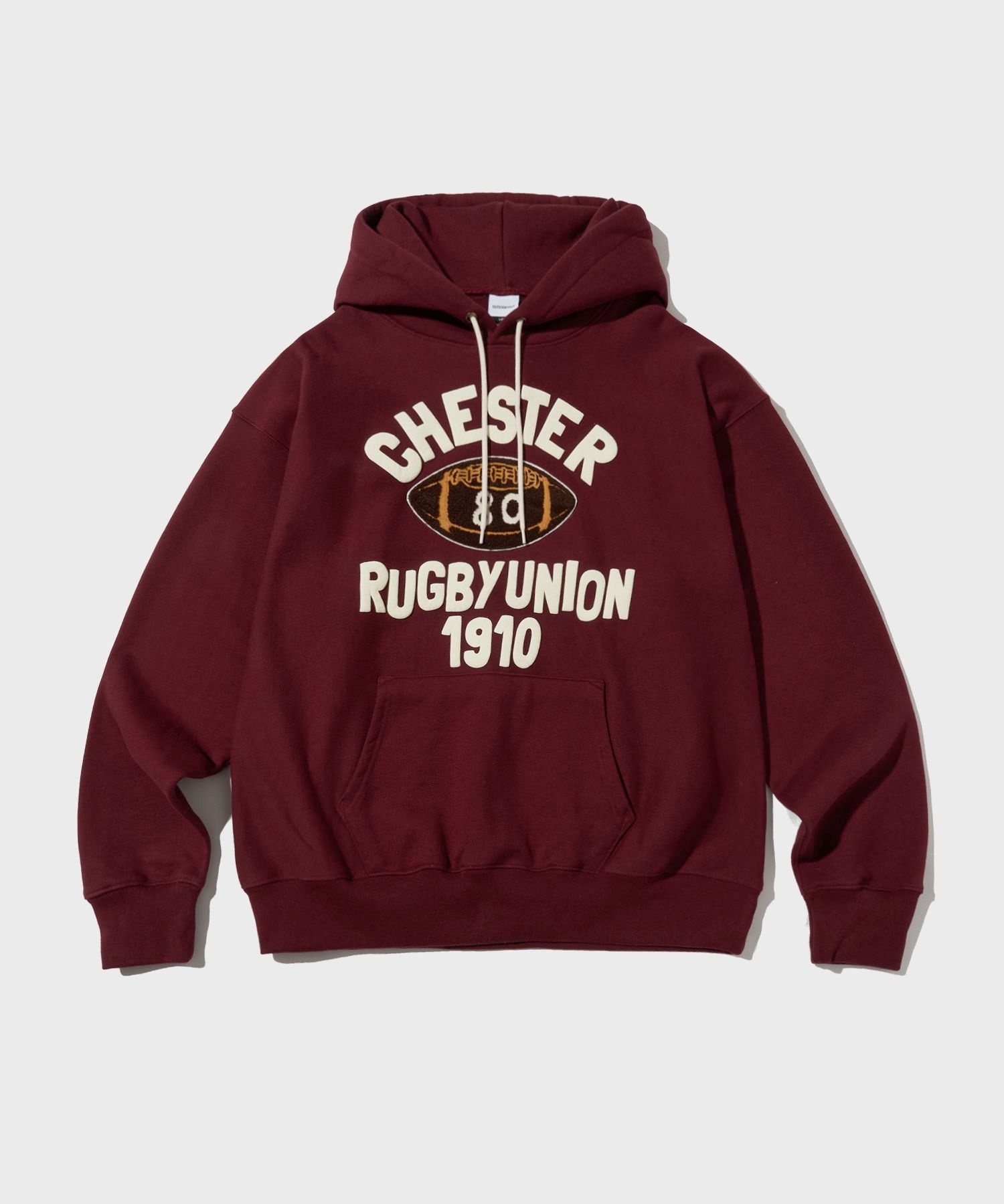 아웃스탠딩 ltgt OUTSTANDING V.S.C HOOD SWEAT RUGBY UNION _WINE OSHD03WN 547951_이미지