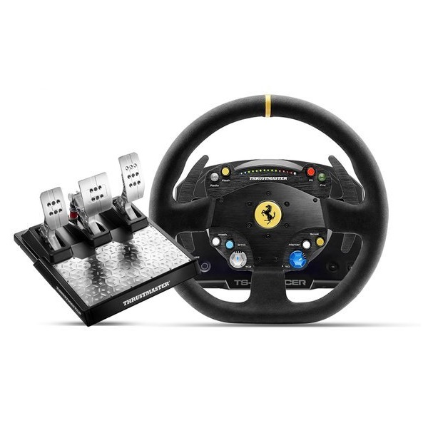 Thrustmaster TS-PC RACER 페라리488 챌린지 에디션 하이엔드 레이싱 휠 (+T-LCM(3페달))