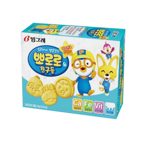 빙그레 <b>뽀로로</b>와 친구들 플레인 65g