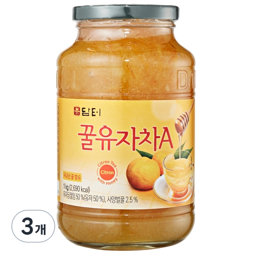 담터 꿀 유자차A 1kg (3개)