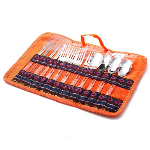 감성 캠핑 4인용 커틀러리 세트