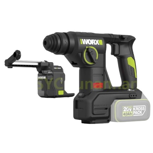 웍스 WU384 + 집진기 WA1603 해외구매 (충전기없음, 배터리없음)_이미지