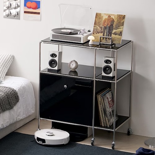 그리드 E0 모듈러 로봇청소기 수납장 2단 800