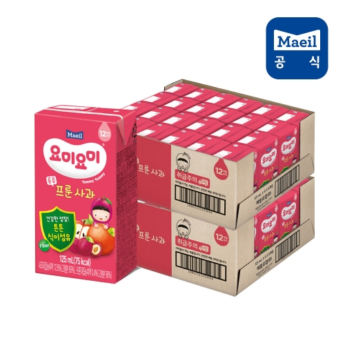 매일유업 요미요미 튼튼주스 프룬사과 125ml (48개)_이미지