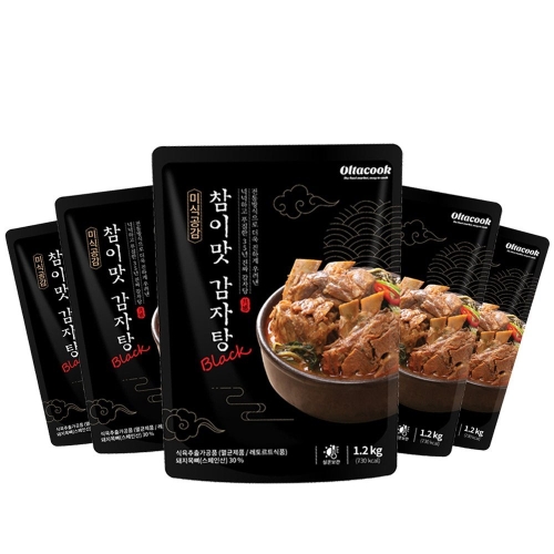 CK푸드원 참이맛 감자탕 블랙 1.2kg (5개)_이미지