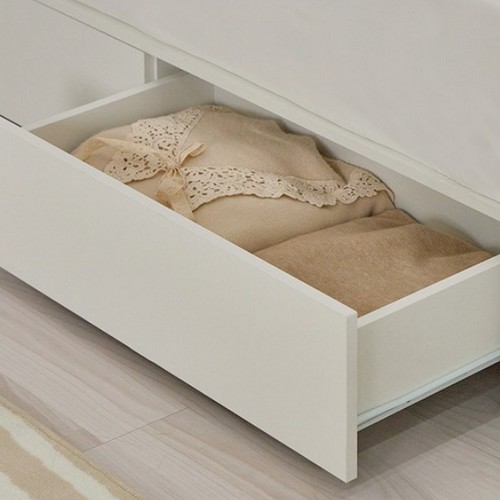 퍼리든 엔클라 무헤드 3단 서랍 침대 Q (매트별도)_이미지