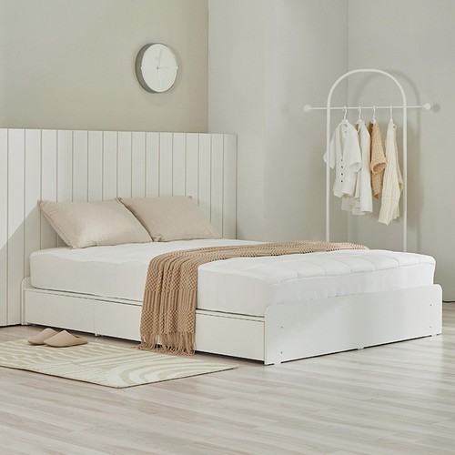 퍼리든 엔클라 무헤드 3단 서랍 침대 Q (매트별도)_이미지