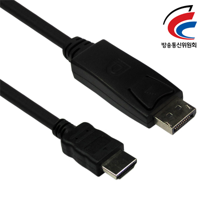 강원전자 NETmate DisplayPort to HDMI 케이블 (DC-H4) (1.8m)_이미지