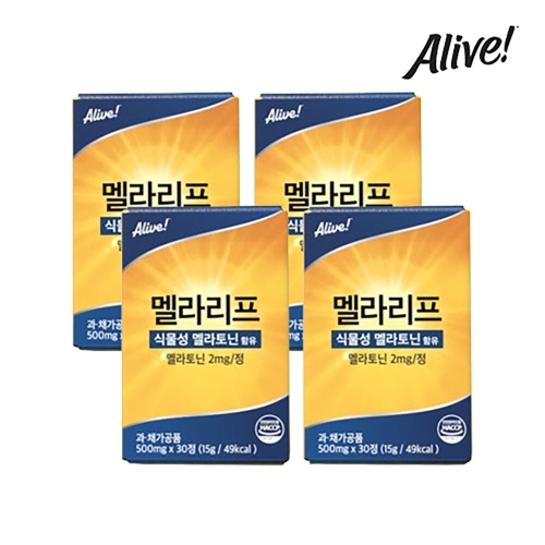 얼라이브 멜라리프 식물성 멜라토닌 30정 (4개)_이미지