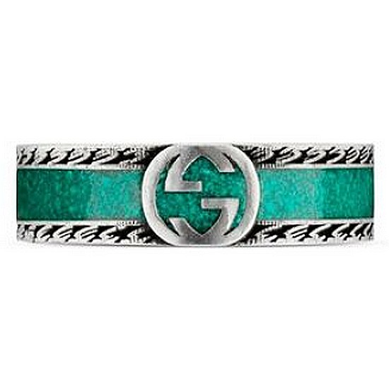 구찌 인터로킹 G 디테일의 반지 645573 J8410 8136