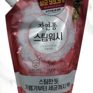 자연퐁 스팀워시 4X 애플향 리필 1L