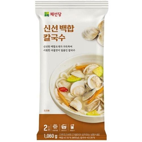 채선당 신선 백합칼국수 1.06kg (1개)