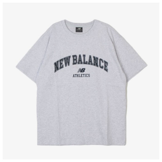 UNI 에센셜 아치로고 반팔티 SEMI OVER FIT NBNEFCO213