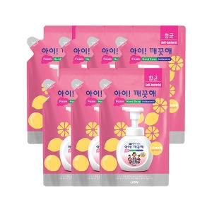 아이깨끗해 레몬 항균 폼 핸드 솝 리필 450ml (7개)_이미지