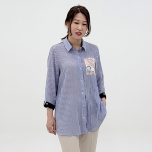 블루스트라이프 오픈 블라우스 22BS5033B2 블루_이미지