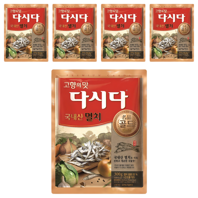 백설 다시다 명품 골드 멸치 300g (5개)_이미지