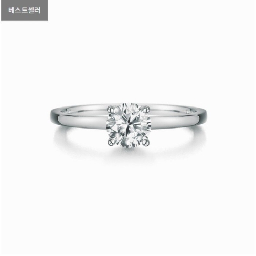 이랜드 로이드 14K 0.5캐럿 5부 4프롱 솔리테어 다이아몬드 반지 LRD24020D