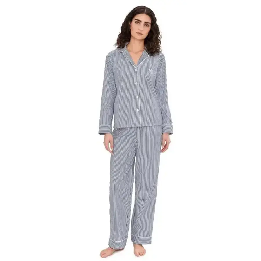 ���ζ����η� �η� ��� ��� �� ������ Notch Collar Pant Pajama Set ���̺� ��Ʈ������ 1164184