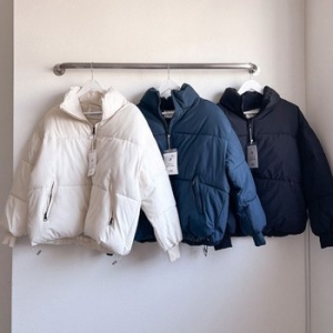 강물처럼 빅사이즈사랑해요 K554L211 포근데일리하이넥숏패딩 BN 9293444