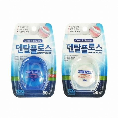 한양 클린&클리어 덴탈플로스 치실 50m (1개)_이미지