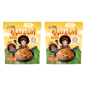 아워홈 김치세끼 볶은김치 80g (2개)_이미지