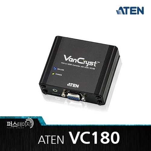 에이텐  VGA to HDMI 컨버터 with Audio(VC180) 상품이미지