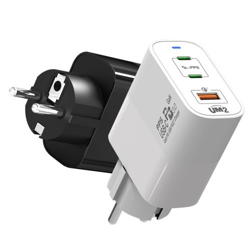 PD PPS 65W 3포트 GAN 접지형 충전기 79PDGAN