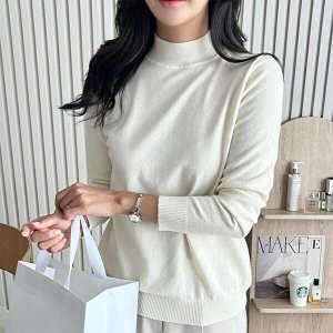 셀러허브 패션 JHQS706V_4B 레븐 하프넥 니트 SD-241003_이미지