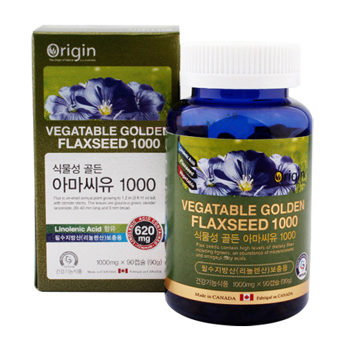 오리진 오리진 식물성 골든 아마씨유 1000 90캡슐 (2개)_이미지