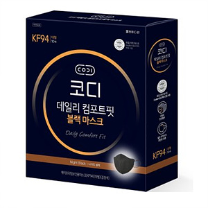 데일리 컴포트핏 KF94 대형 블랙