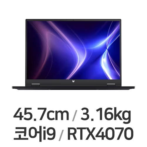 에이서 프레데터 Helios 18 PH18-71 4070 W11 (SSD 512GB)